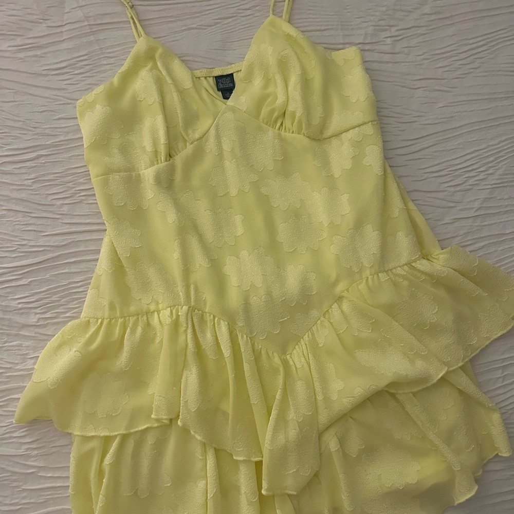Wild Fable Light Yellow Textured Top